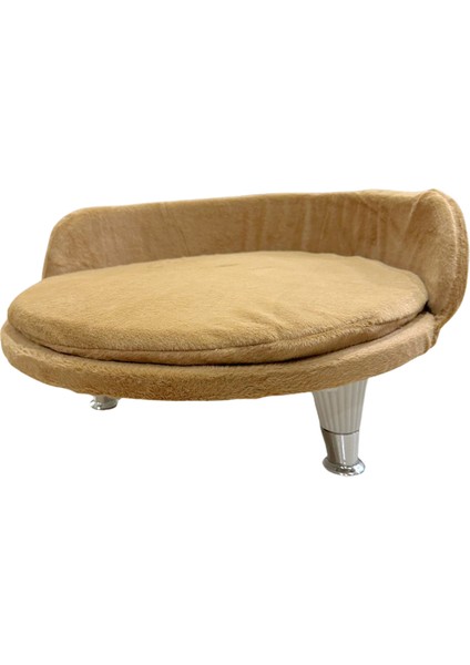 Küçük Irk Köpekler ve Tüm Kediler Için Yumuşak Konforlu Peluş Taht Yatak | Modern Şık Tasarım | Ev Dekoruna Uyumlu Rahat Dinlenme Köşesi | Dayanıklı Ayaklı Kedi ve Köpek Yatağı modelleri
