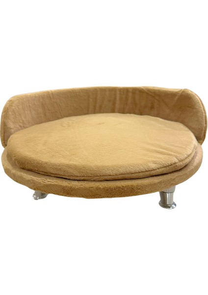 Küçük Irk Köpekler ve Tüm Kediler Için Yumuşak Konforlu Peluş Taht Yatak | Modern Şık Tasarım | Ev Dekoruna Uyumlu Rahat Dinlenme Köşesi | Dayanıklı Ayaklı Kedi ve Köpek Yatağı fırsatları