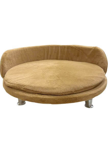 Küçük Irk Köpekler ve Tüm Kediler Için Yumuşak Konforlu Peluş Taht Yatak | Modern Şık Tasarım | Ev Dekoruna Uyumlu Rahat Dinlenme Köşesi | Dayanıklı Ayaklı Kedi ve Köpek Yatağı indirimleri