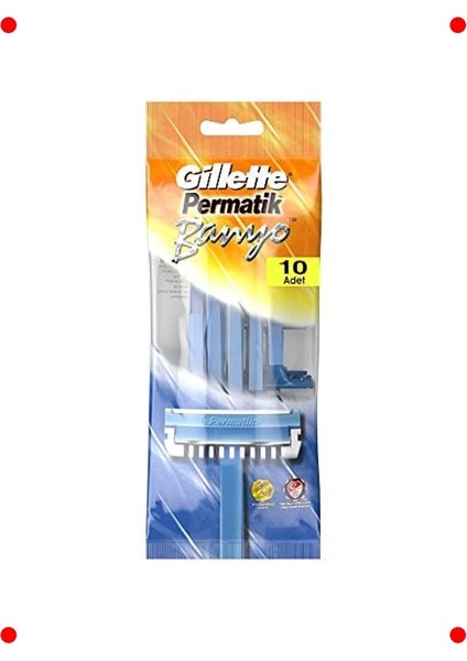 Kullan At Banyo Tıraş Bıçağı Erkekler Için - 10 Adet