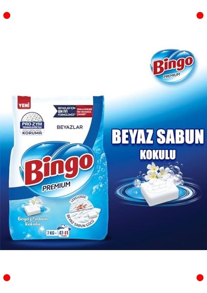 Premium Toz Çamaşır Deterjanı 7 kg Beyaz indirimleri