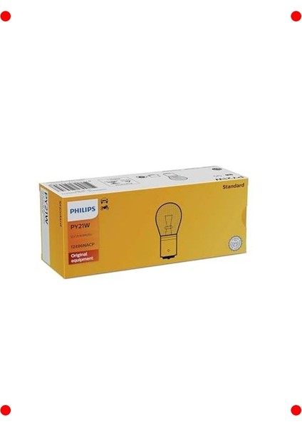 Turuncu Sinyal Ampulü PY21W 12V 21W (10'lu Paket)