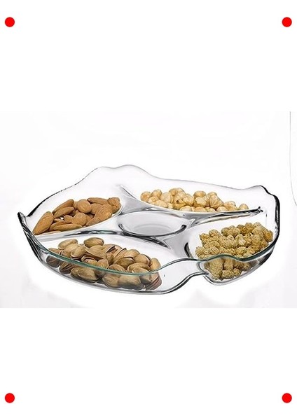 Bölmeli Cam Servis Tabağı 252 mm indirimleri