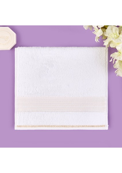 Soft Golden Star Blank El Havlusu - Ekru - 30X50 cm