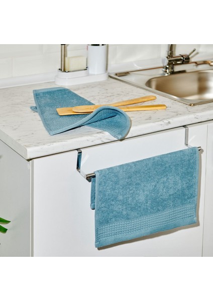Vionel 2'li Havlu Seti - Mavi - 30X30 cm