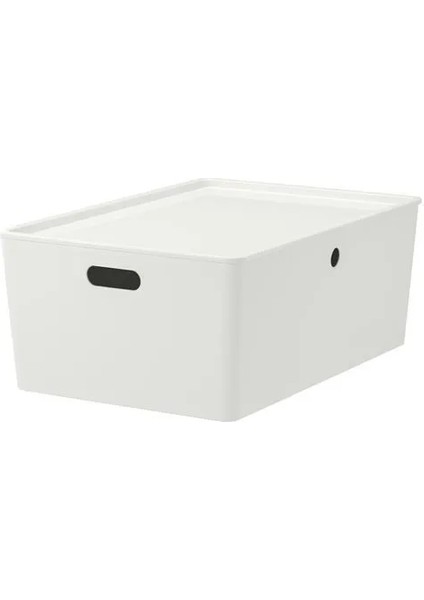 Kuggıs Kapaklı Kutu Beyaz 37 x 54 x 21 cm