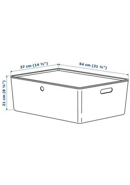 Kuggıs Kapaklı Kutu Beyaz 37 x 54 x 21 cm fiyatları