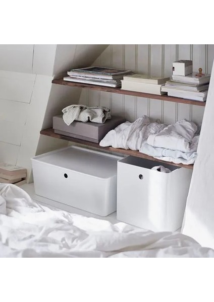 Kuggıs Kapaklı Kutu Beyaz 37 x 54 x 21 cm modelleri