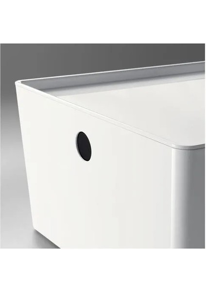 Kuggıs Kapaklı Kutu Beyaz 37 x 54 x 21 cm