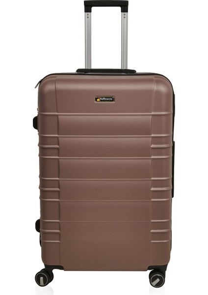 Travel Star Büyük Boy Abs Valiz - Platin - 76X52X30 cm