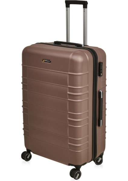 Travel Star Büyük Boy Abs Valiz - Platin - 76X52X30 cm modelleri