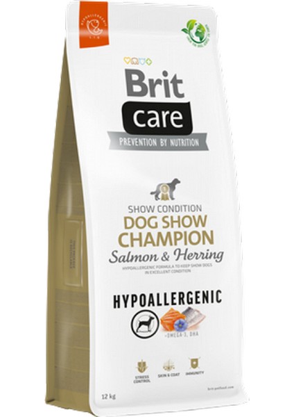 Techmrt Brit Care 12 kg Yarışma Köpekleri Kondisyonu Için, Hipoalerjenik, Somonlu ve Ringa Balıklı Kuru Mama