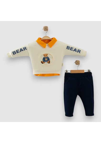 Erkek Bebek Gomlek Detaylı Bear 2li Takım fiyatları