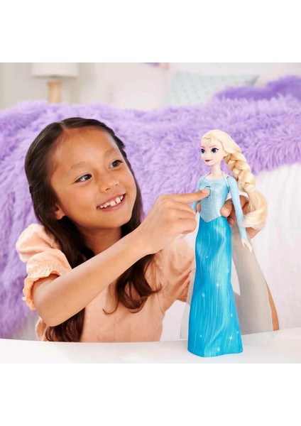 Buğz Sesli Disney Karlar Ülkesi Şarkı Söyleyen Elsa Bebek 30 cm modelleri