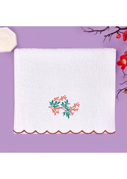 Soft Urban Delight Onda El Havlusu - Ekru / Kahverengi - 30X50 cm