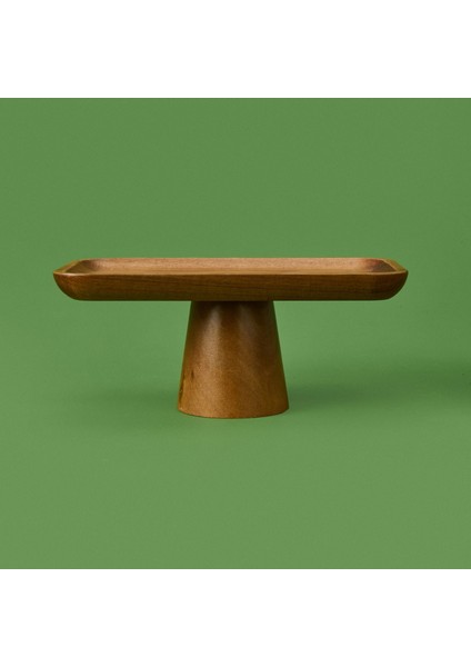 Mory Ayaklı Akasya Sunumluk - Kahverengi - 24X14 cm modelleri