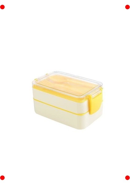 Bölmeli Beslenme Kabı - Çatal Kaşık Takımlı