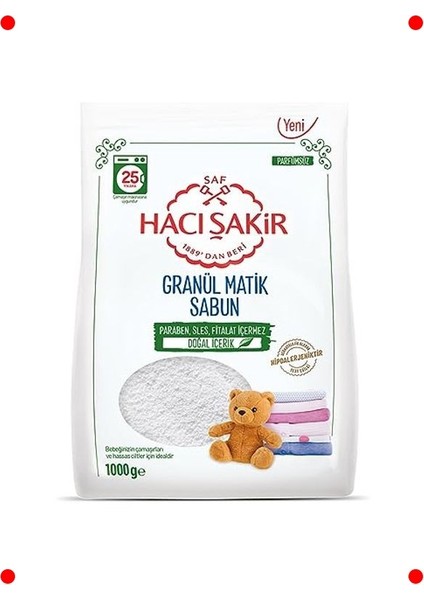 Granül Çamaşır Makinesi Sabunu 1000G | 25 Yıkama