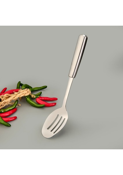 Steel Delikli Kaşık - Gri fiyatları