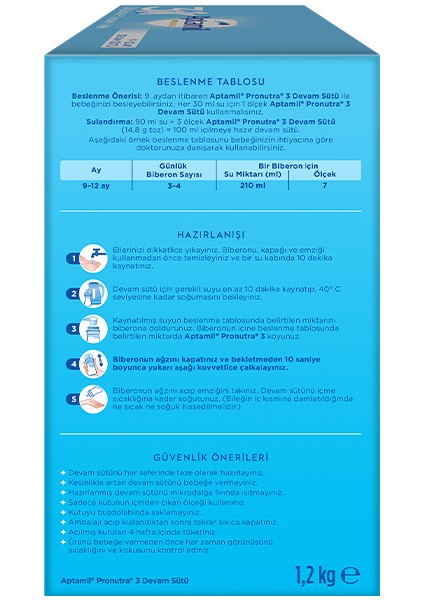 Devam Sütü Maması No3 9-12 Ay 1200 gr fırsatları