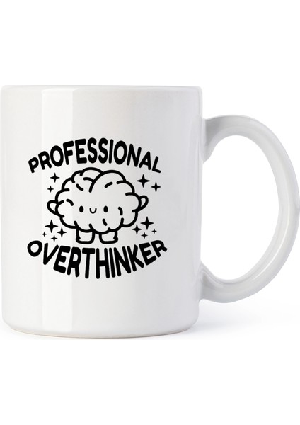Cbt Overthinker Baskılı Tasarım Kupa