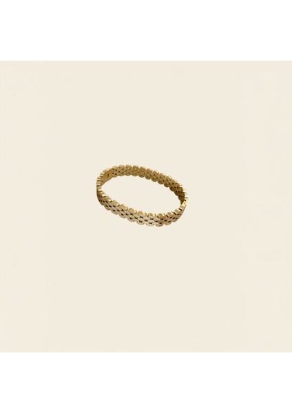 Lüks Pul Zincir Plaka Bileklik | Gold Renk 3 Sıra Çelik Hasır Kelepçe | Italyan Model Trend Bilezik fiyatları