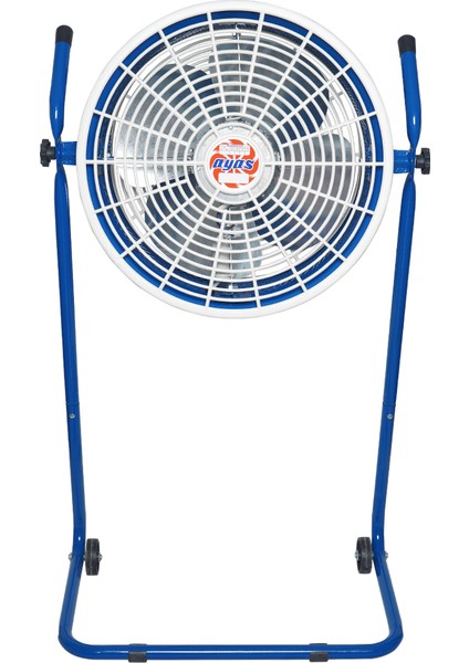 Ayas Devekuşu Retro Tekerlekli Sanayi Tipi Vantilatör - Mavi fiyatları