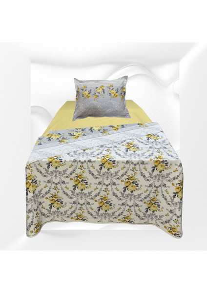 T.KIŞILIK%100PAMUKLU(160X225 Nevresim)Lastikli Çarşaf 100X200X30(FERMUARLI Yastık Kılıfı 50X70