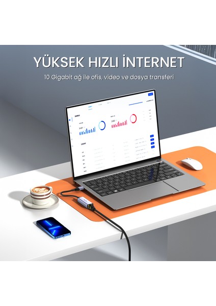 CAT8 40Gbps 2000Mhz STP RJ45 Ethernet Kablosu 5 Metre