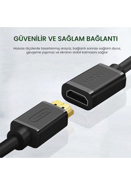 4K 60Hz Dişi Erkek HDMI 2.0 Uzatma Kablosu 1.5 Metre modelleri