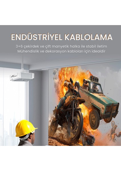 1080P 60Hz VGA Görüntü Kablosu 5 Metre fiyatları