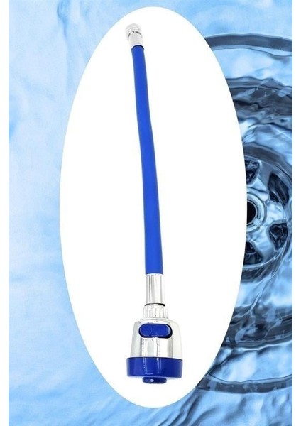 Buffer® Oynar Başlıklı Tasarruflu Kubar Musluk Borusu ve Başlığı Mavi