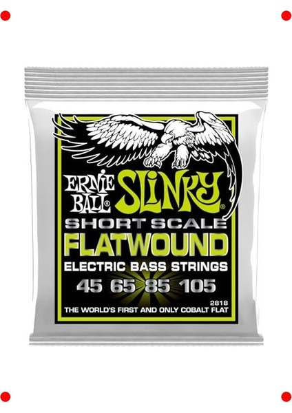 Kısa Ölçek Düz Sargılı Bas Telleri 45-105