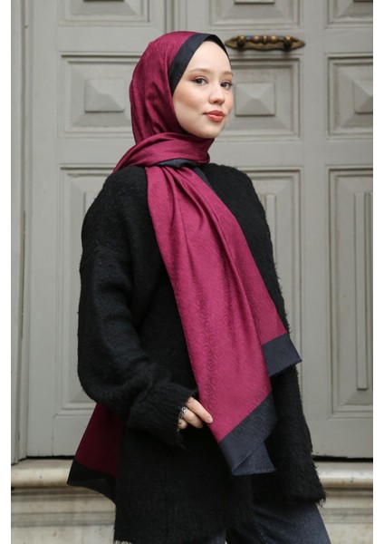 Premium Lux Original Monogram Şal (Ipek Vual, Özel Seri, Yüksek Kalite, Hafif, Rahat, Şık, Tesettür Giyim, Shawl, Hijab) modelleri