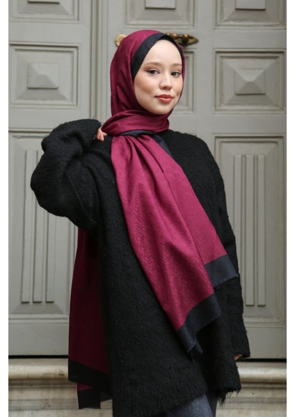 Premium Lux Original Monogram Şal (Ipek Vual, Özel Seri, Yüksek Kalite, Hafif, Rahat, Şık, Tesettür Giyim, Shawl, Hijab) fırsatları
