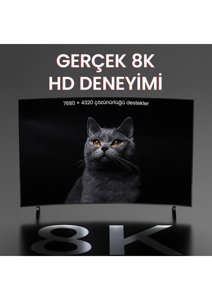 8K/60Hz 4K/165Hz 2K/240Hz DisplayPort 1.4 Kablo 2 Metre fırsatları