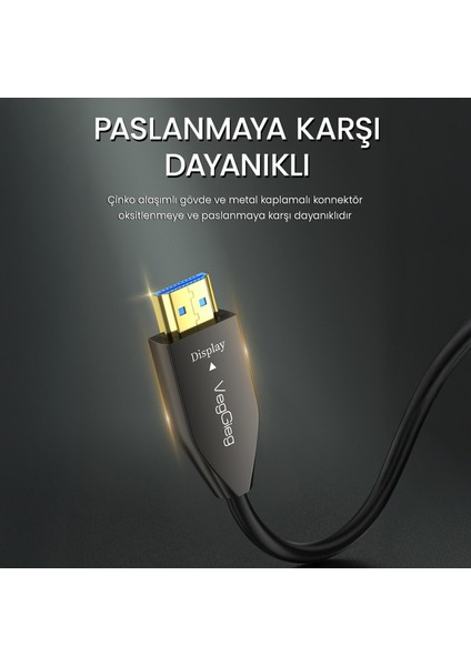 8K/60Hz 4K/120Hz 48Gbps HDR ARC HDCP Fiber Optik HDMI 2.1 Kablo 100 Metre modelleri