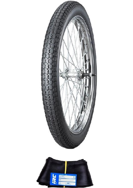 Irc 19 Jant 2.50-19 Tube Type (Iç Lastikli) Nr-14 Motosiklet Dış Lastiği + Irc 2.25/2.50-19 Iç Lastik Seti