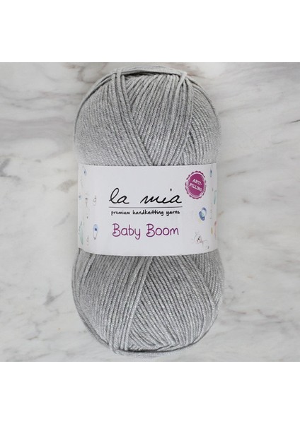Baby Boom Gri El Örgü Ipi 1111 34452