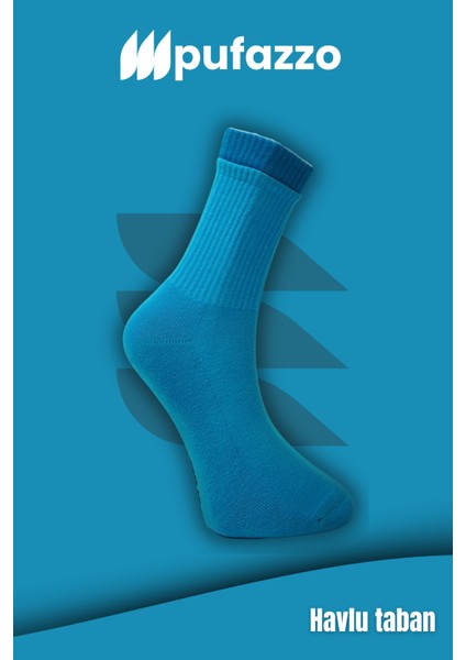 Kadın Spor Çorap 3'lü Set – Çift Lastik | Doğal Pamuk | Havlu Taban | Dikişsiz Çorap indirimleri