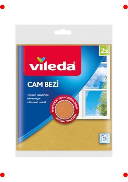 Yüksek Parlaklıkta Sarı Cam Bezi, 2'li Paket