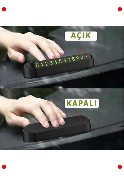 Fosforlu Gizlenebilir Araç Park Numaratör modelleri