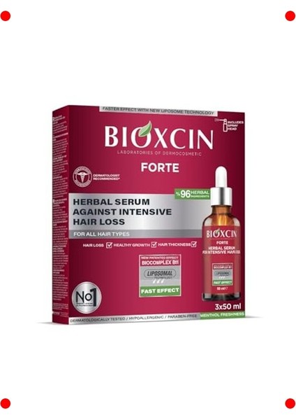 Yoğun Saç Bakım Serumu Güçlü Formül (3X50 Ml)