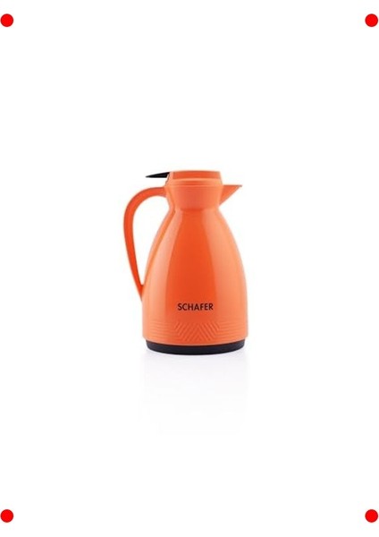 1 Litre Cam Termos - Canlı Turuncu Renk fiyatları