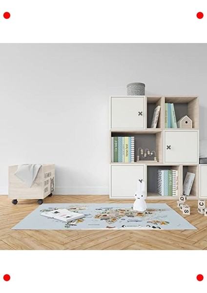 Hayvanlar Atlası Tasarımlı Çocuk Oyun Matı - Bebek Halısı fiyatları
