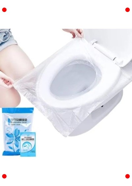 50 Adet Tek Kullanımlık Klozet Kapağı Örtüsü