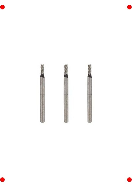 Uzun Silindir Gravür Kesici Uç Seti 1.6mm (3'lü)