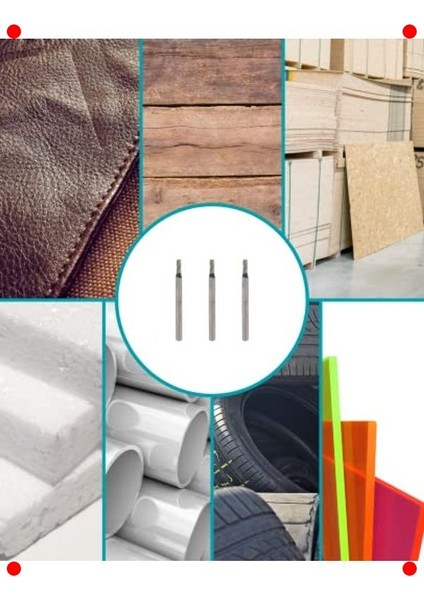 Uzun Silindir Gravür Kesici Uç Seti 1.6mm (3'lü) modelleri