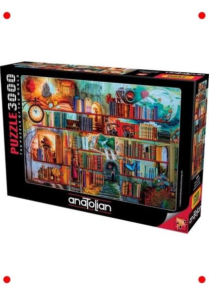 kitaplık temalı 3000 parça yapboz fiyatları