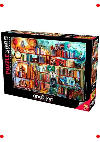 kitaplık temalı 3000 parça yapboz fırsatları